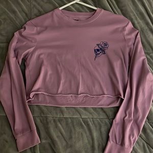 Vans cropped long sleeve shirt